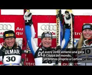 Cortina maledetta per la Regina delle nevi #ansa #news #milanocortina2026