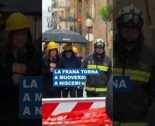 La frana torna a muoversi a Niscemi. #shorts #sicilia