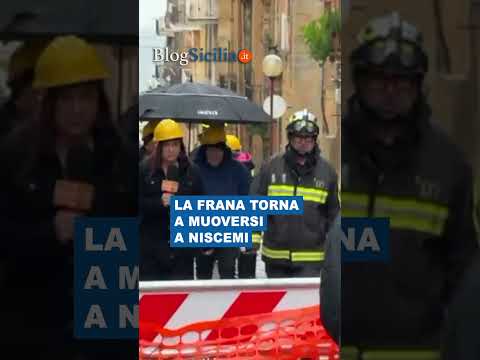 La frana torna a muoversi a Niscemi. #shorts #sicilia