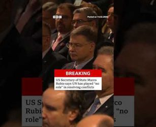 US Secretary of State Marco Rubio says UN has played &ldquo;no role&rdquo; in resolving conflicts. #BBCNews