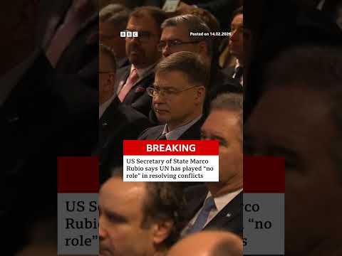 US Secretary of State Marco Rubio says UN has played &ldquo;no role&rdquo; in resolving conflicts. #BBCNews