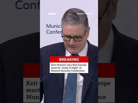 UK PM says that Europe must be "ready to fight" at Munich Security Conference. #BBCNews