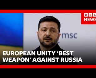 Zelensky: European unity is 'best weapon' against Russia | BBC News