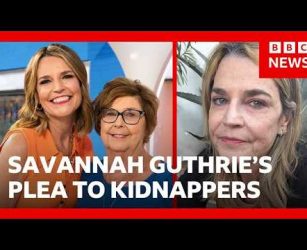 Savannah Guthrie's new plea for mother's release | BBC News