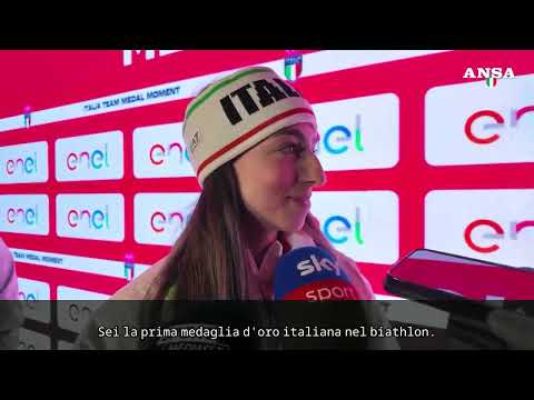 Milano Cortina, Vittozzi in festa a Casa Italia: "Una giornata fantastica" #milanocortina2026 #ansa