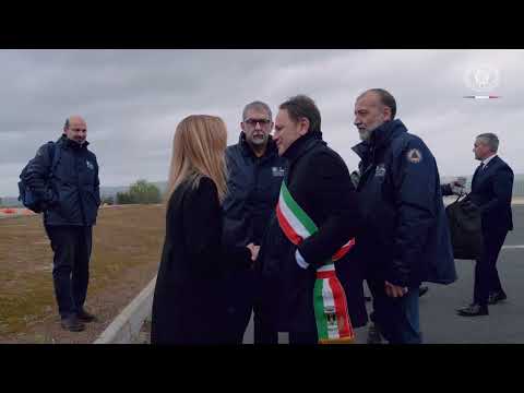 Il Presidente Meloni visita Niscemi