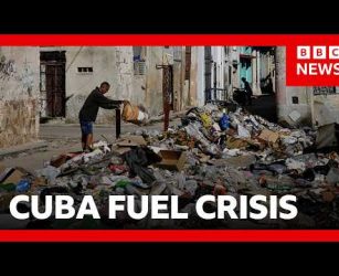 Fuel crisis in Cuba prevents rubbish pickups | BBC News