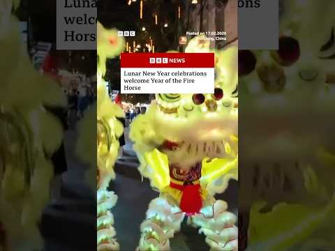 Lunar New Year celebrations welcome Year of the Fire Horse. #BBCNews