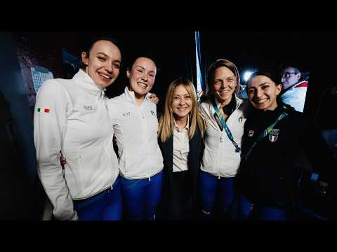 Milano Cortina 2026, il Presidente Meloni al Milano Skating Arena per le gare di short track