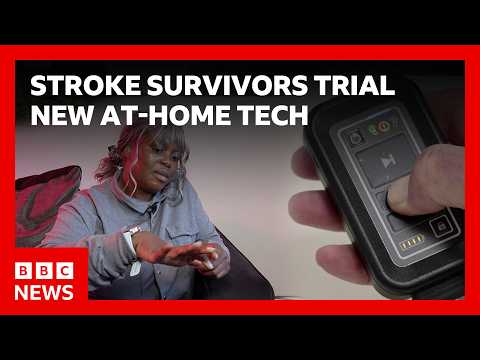 Stroke survivors’ trial new at-home tech | BBC News
