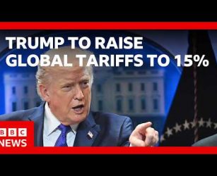Donald Trump to raise global tariffs to 15% after 'anti-American' Supreme Court verdict | BBC News