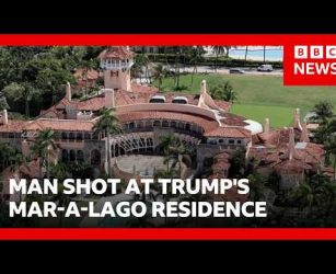 Armed man killed after entering secure perimeter of Donald Trump's Mar-a-Lago residence | BBC News