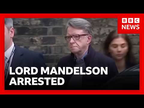Lord Mandelson arrested after claims he shared financial information with Jeffrey Epstein | BBC News