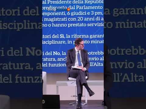 Referendum giustizia, confronto a Palermo fra Conte e Nordio #shorts #politica