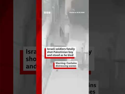 Israeli soldiers fatally shot Palestinian boy and stood as he bled. #BBCNews