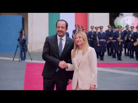 Il Presidente Meloni incontra il Presidente della Repubblica di Cipro, Nikos Christodoulidīs