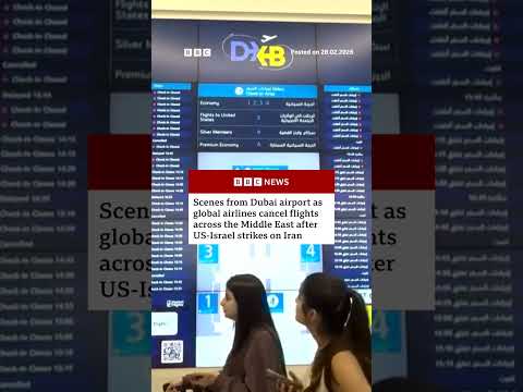 Major airlines divert or cancel flights to the region after the US-Israeli strikes on Iran. #BBCNews