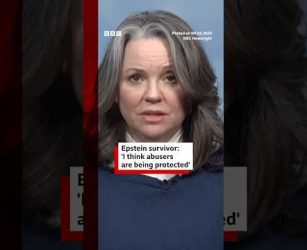 Epstein survivor: "I think abusers are being protected". #EpsteinFiles #Epstein #News #BBCNews
