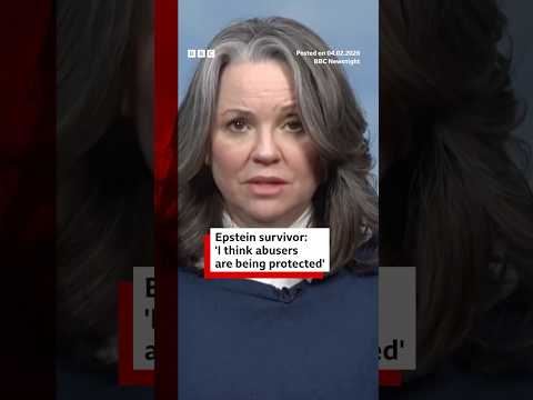 Epstein survivor: "I think abusers are being protected". #EpsteinFiles #Epstein #News #BBCNews