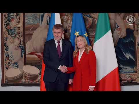 Incontro del Presidente Meloni con il Primo Ministro del Governo della Repubblica Ceca