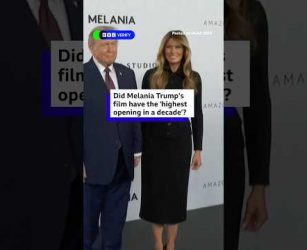 Did Melania Trump's film have the "highest opening in a decade"? #MelaniaTrump #BBCNews