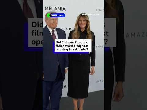 Did Melania Trump's film have the "highest opening in a decade"? #MelaniaTrump #BBCNews