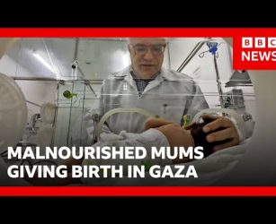 Inside Gaza hospital struggling to provide care to newborn babies | BBC News