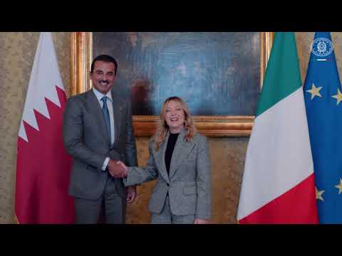 Incontro Meloni - Al Thani