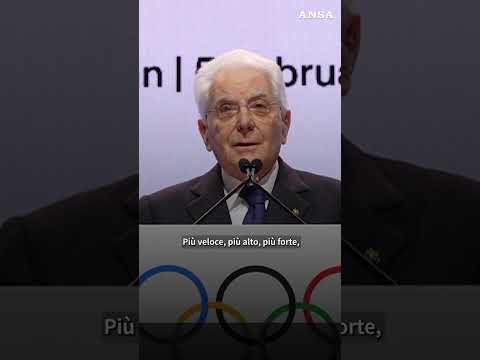 Mattarella sprona i Paesi ,"piu' veloce,alto e piu' forte, insieme"#milanocortina2026 #news