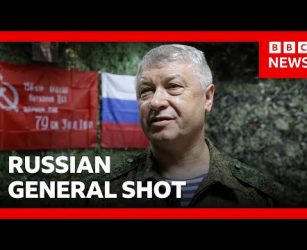Russian general shot several times in Moscow | BBC News