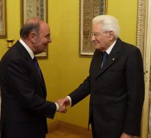 Mattarella riceve Bruno Vespa e la sua redazione per 30 anni di "Porta a Porta"