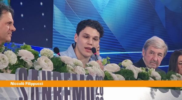 Sanremo, la soddisfazione delle Nuove Proposte Filippucci e Bove