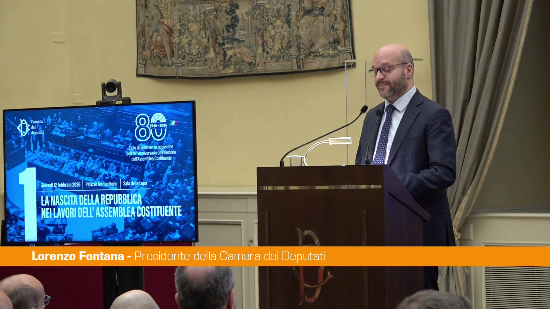 Fontana "Assemblea costituente fu il segno della rinascita del Paese"