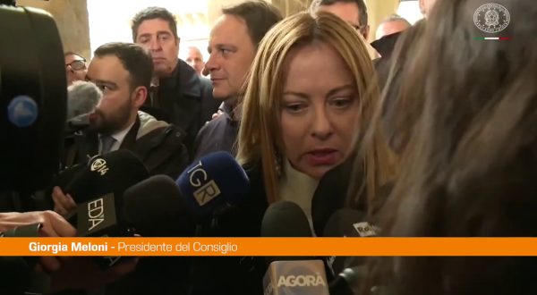 Meloni “Mercoledì in Cdm decreto per Niscemi e zone colpite dal ciclone Harry”