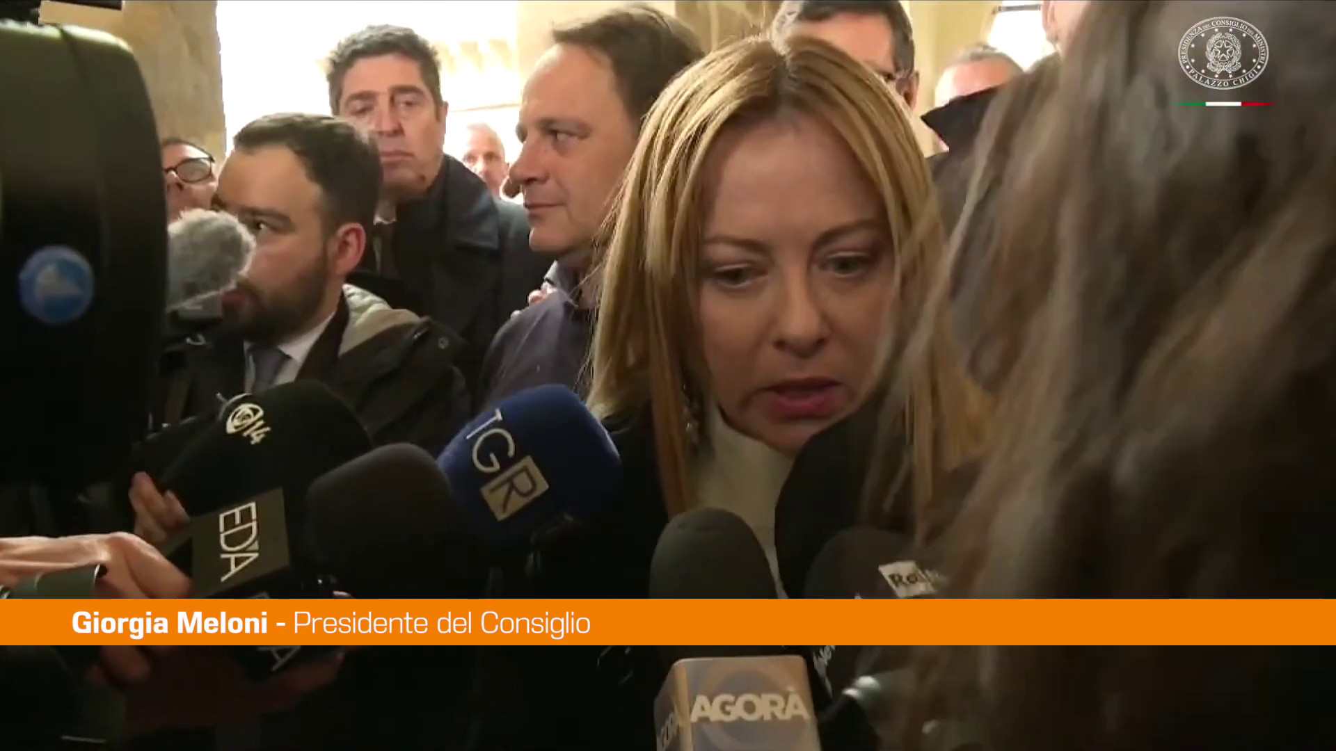 Meloni "Mercoled&igrave; in Cdm decreto per Niscemi e zone colpite dal ciclone Harry"