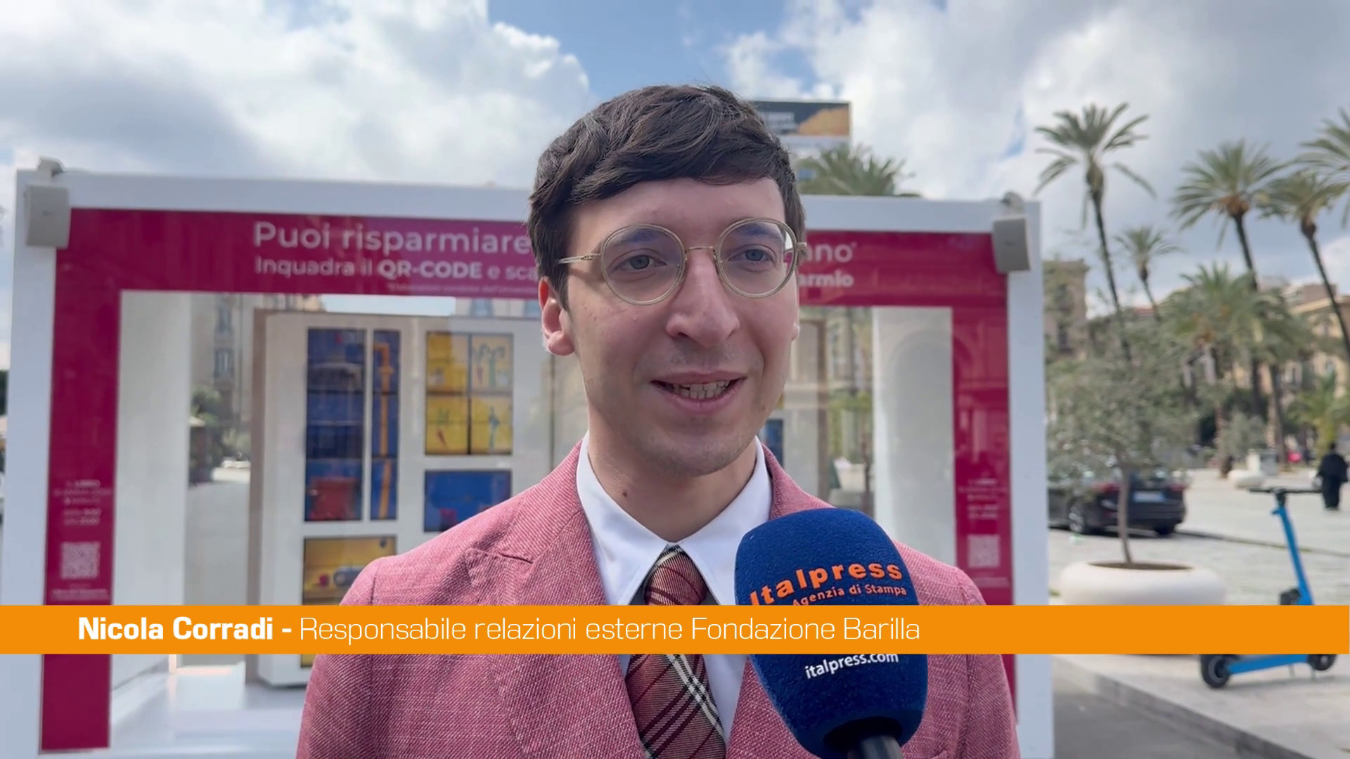 A Palermo l'installazione di Fondazione Barilla contro lo spreco alimentare