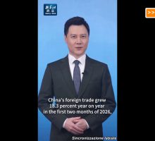 Cina, commercio estero in aumento del 18,3% nei primi due mesi del 2026
