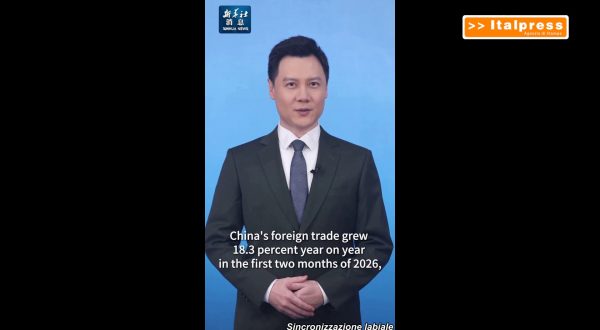 Cina, commercio estero in aumento del 18,3% nei primi due mesi del 2026