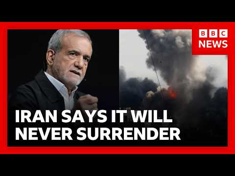 Iran says it will never surrender as Trump warns it faces complete destruction | BBC News
