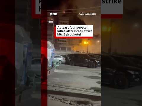 At least four people killed after Israeli strike hits Beirut hotel. #Lebanon #BBCNews