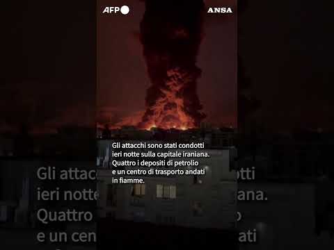 Raid Usa-Israele impianti petroliferi vicino Teheran.Protezione Civile: “Restate in casa”#ansa #news
