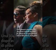 Paura per Rihanna, una donna spara contro casa sua #ansa #news