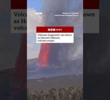 Volcanic fragments rain down as Hawaii&rsquo;s Kilauea volcano erupts. #Volcano #Hawaii #BBCNews