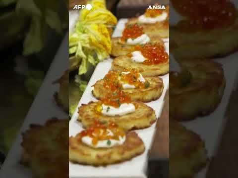 Caviale, sushi e drink: il lussuoso menu' per la notte degli Oscar #ansa #news