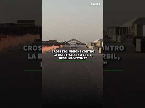 Crosetto: “Drone contro la base italiana a Erbil, nessuna vittima” #ansa #news