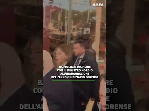 Bartolozzi riappare con Nordio all’inaugurazione dell’anno giudiziario forense #news #ansa