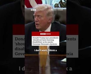 Donald Trump says he believes people with learning disabilities should not be president. #BBCNews