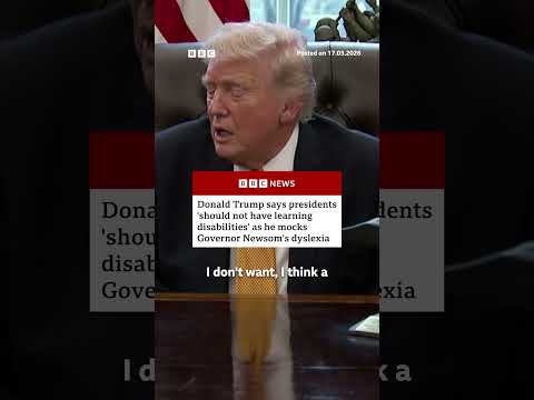 Donald Trump says he believes people with learning disabilities should not be president. #BBCNews