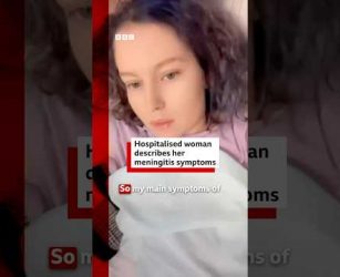 Hospitalised woman describes her meningitis symptoms. #Meningitis #BBCNews