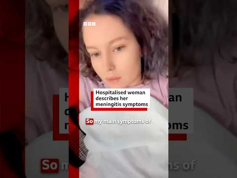 Hospitalised woman describes her meningitis symptoms. #Meningitis #BBCNews